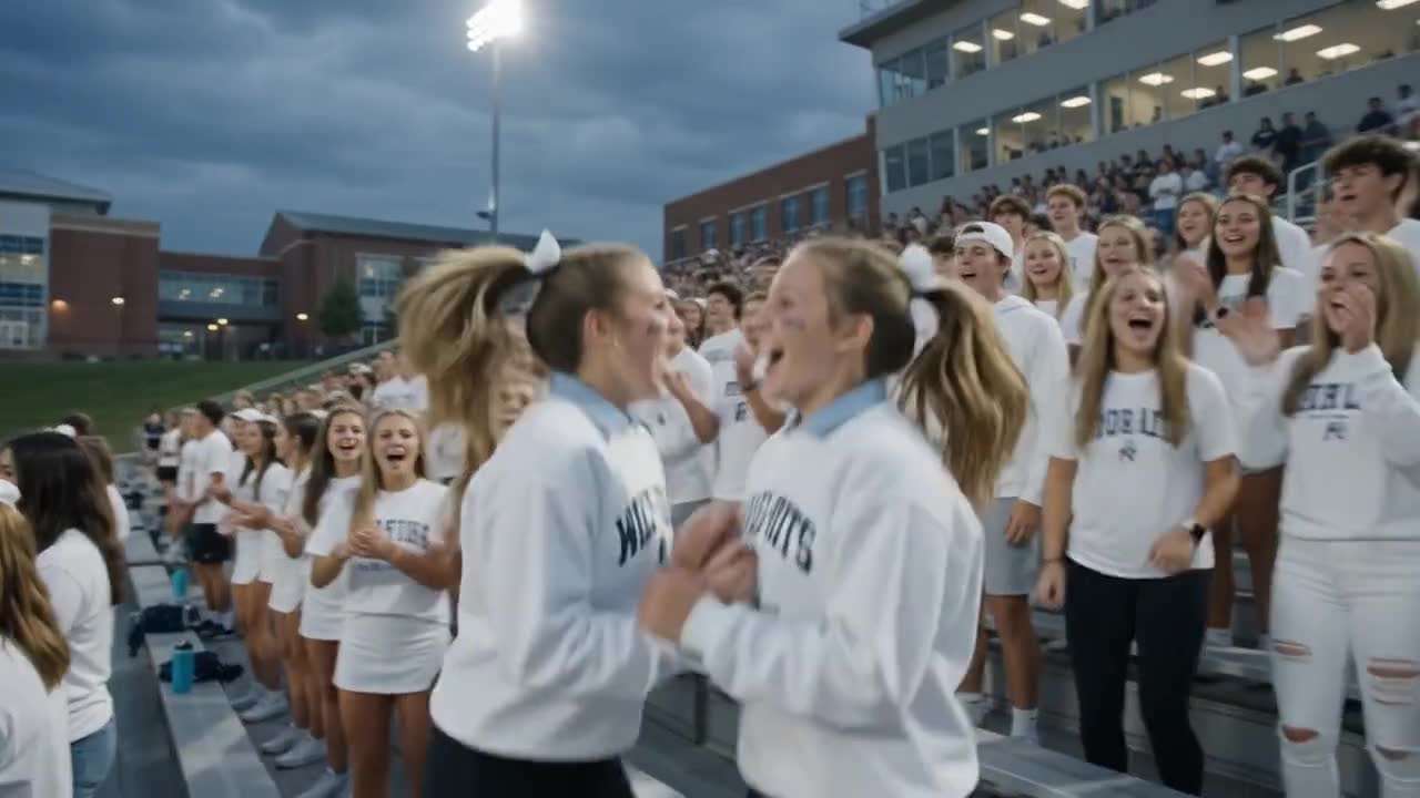Parents and boosters at a school game